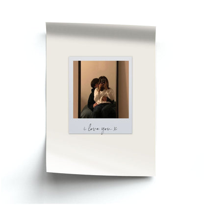 I Love You Polaroid - Personalised Couples Poster