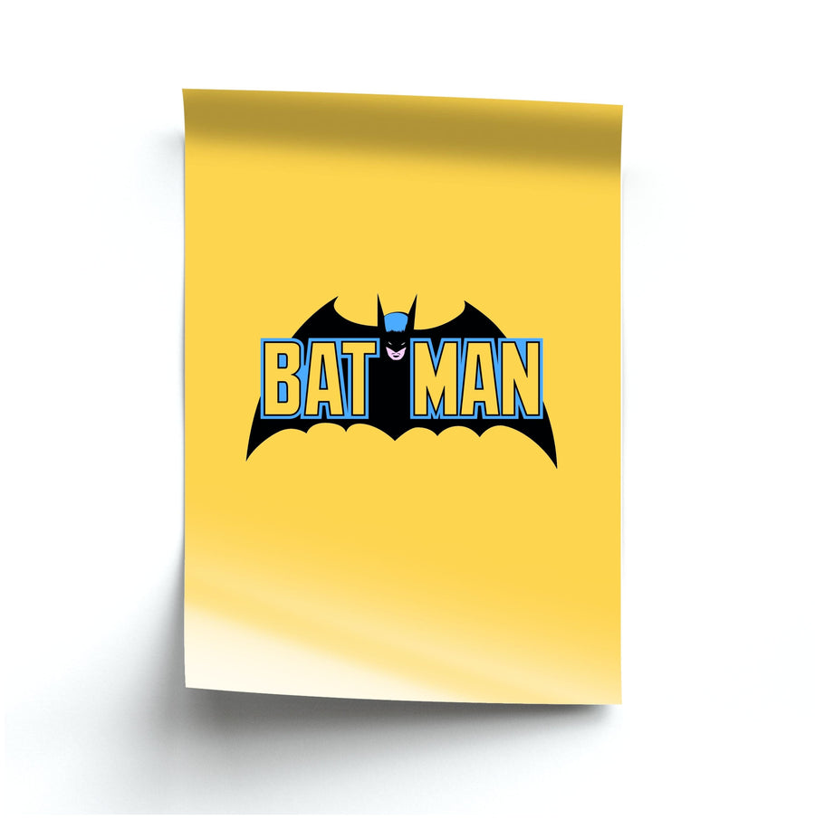 Yellow Batman Logo Poster
