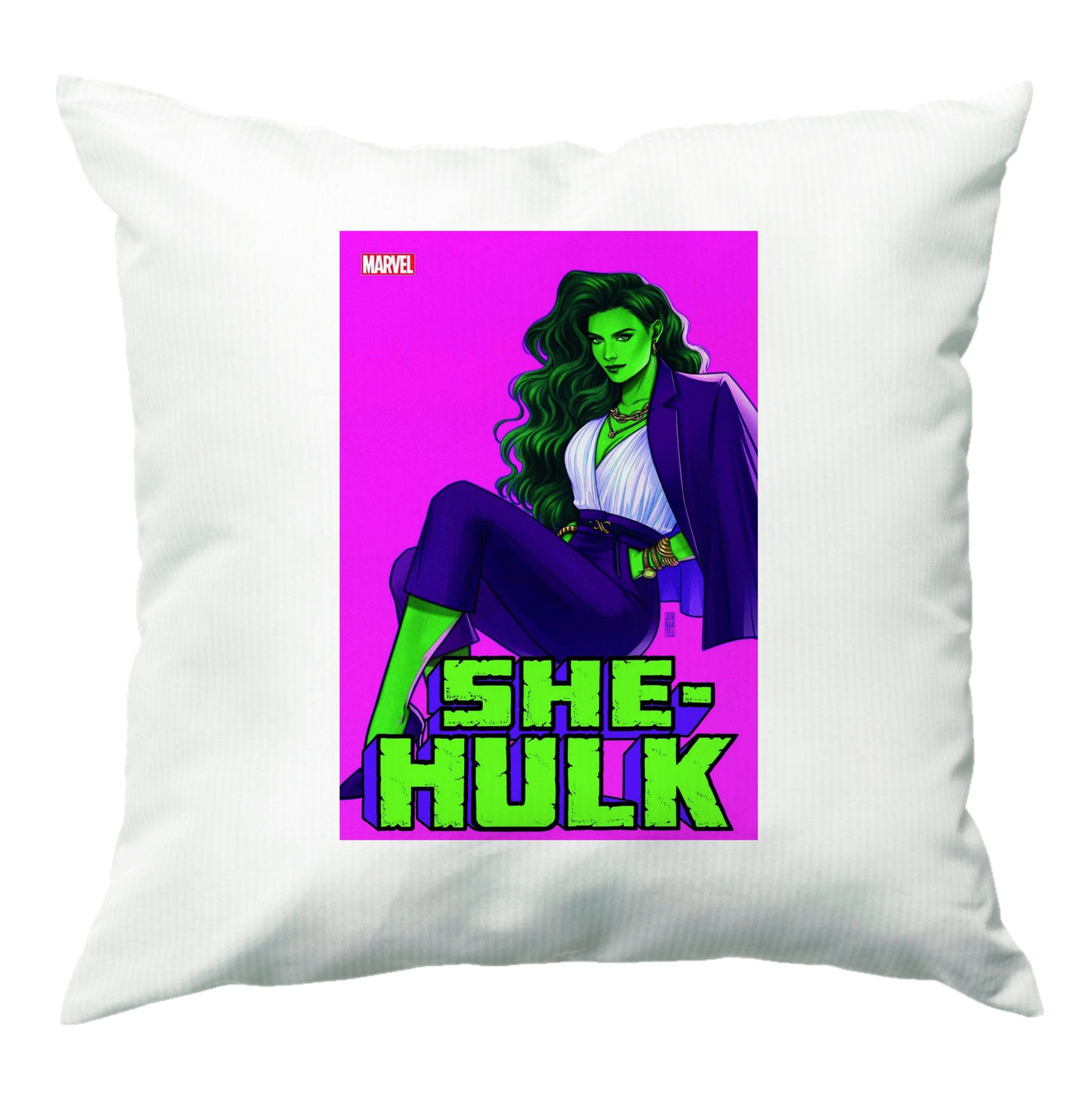 Suited Up - She Hulk Cushion
