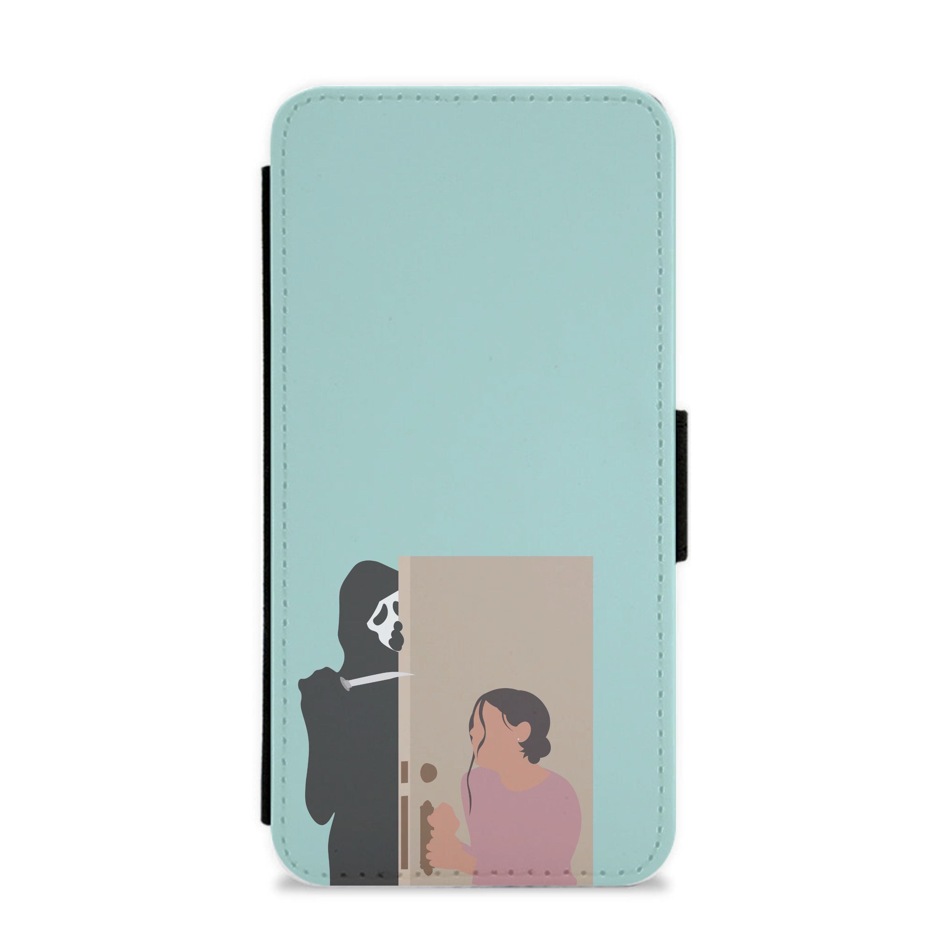 Tara And Ghostface - Scream Flip / Wallet Phone Case