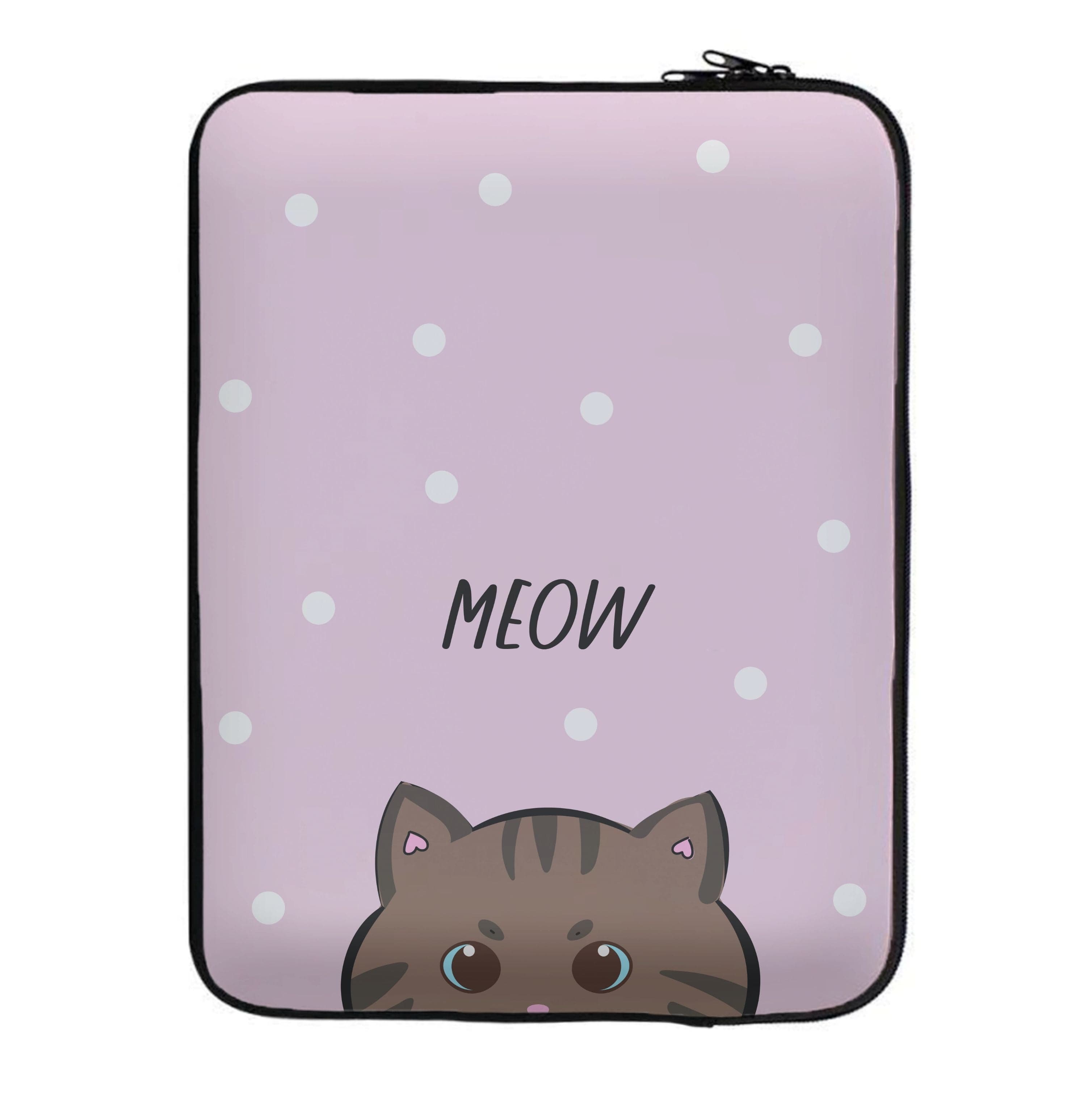 Meow Purple - Cats Laptop Sleeve