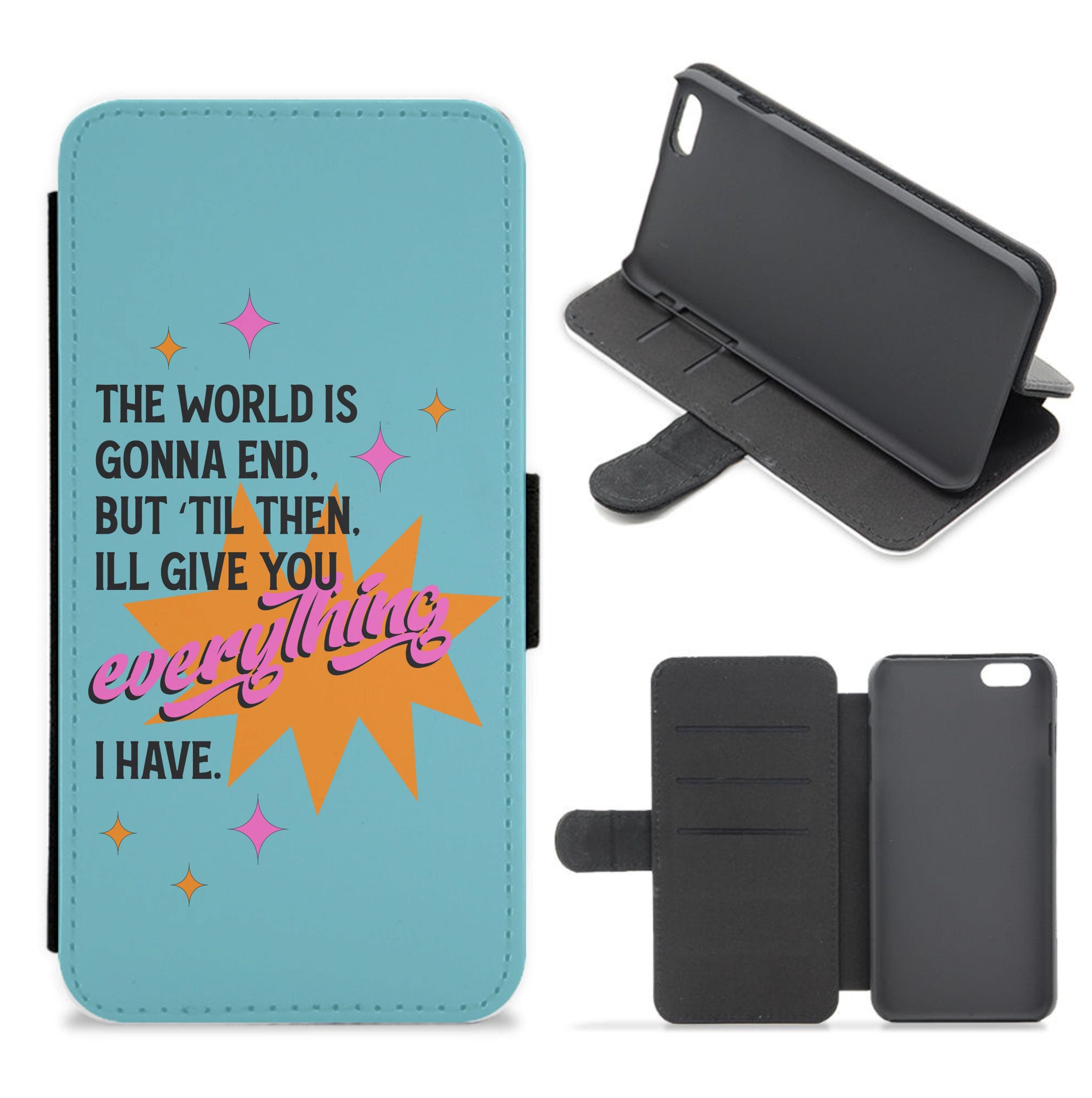 The World Is Gonna End - Fender Flip / Wallet Phone Case