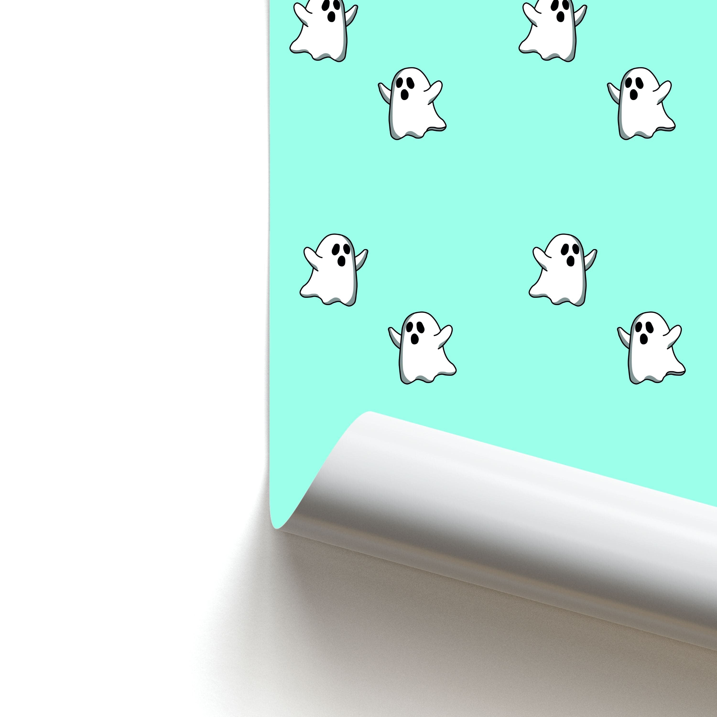 Ghost Pattern - Halloween Poster