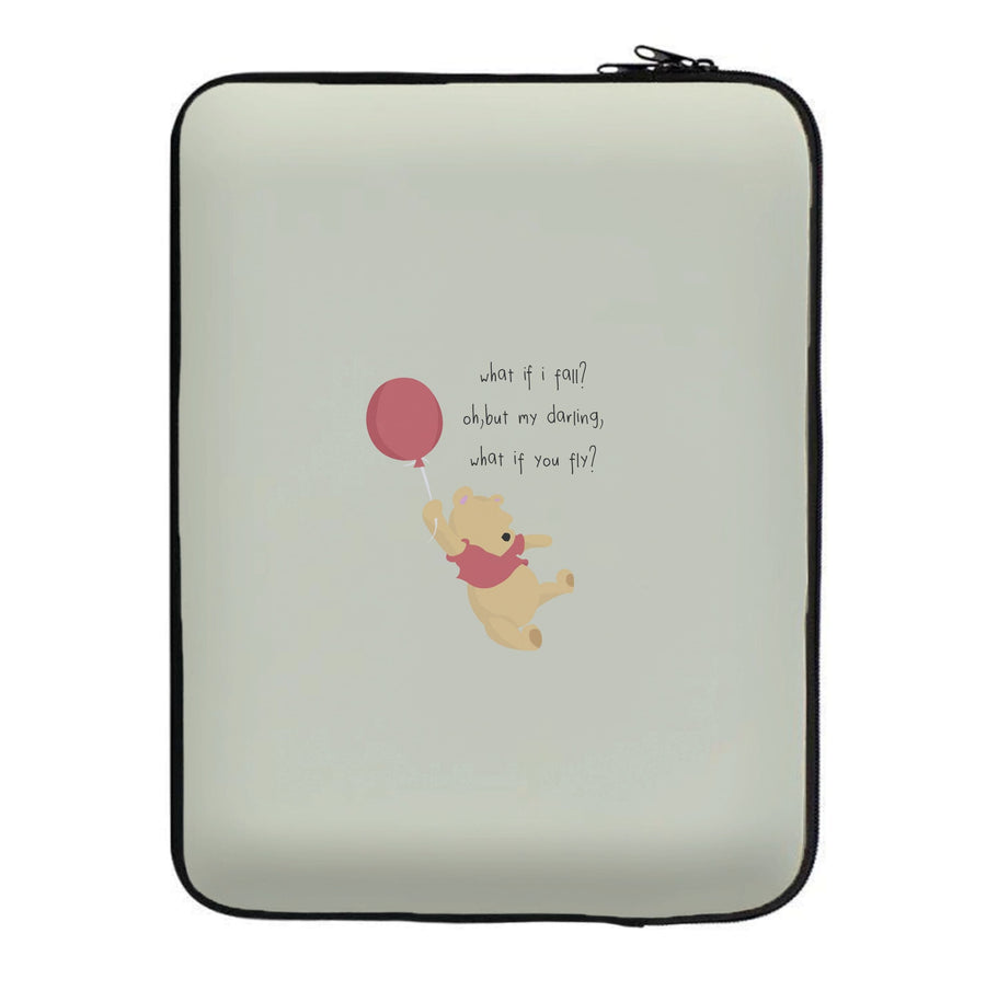 What If I Fail - Winnie The Pooh Laptop Sleeve