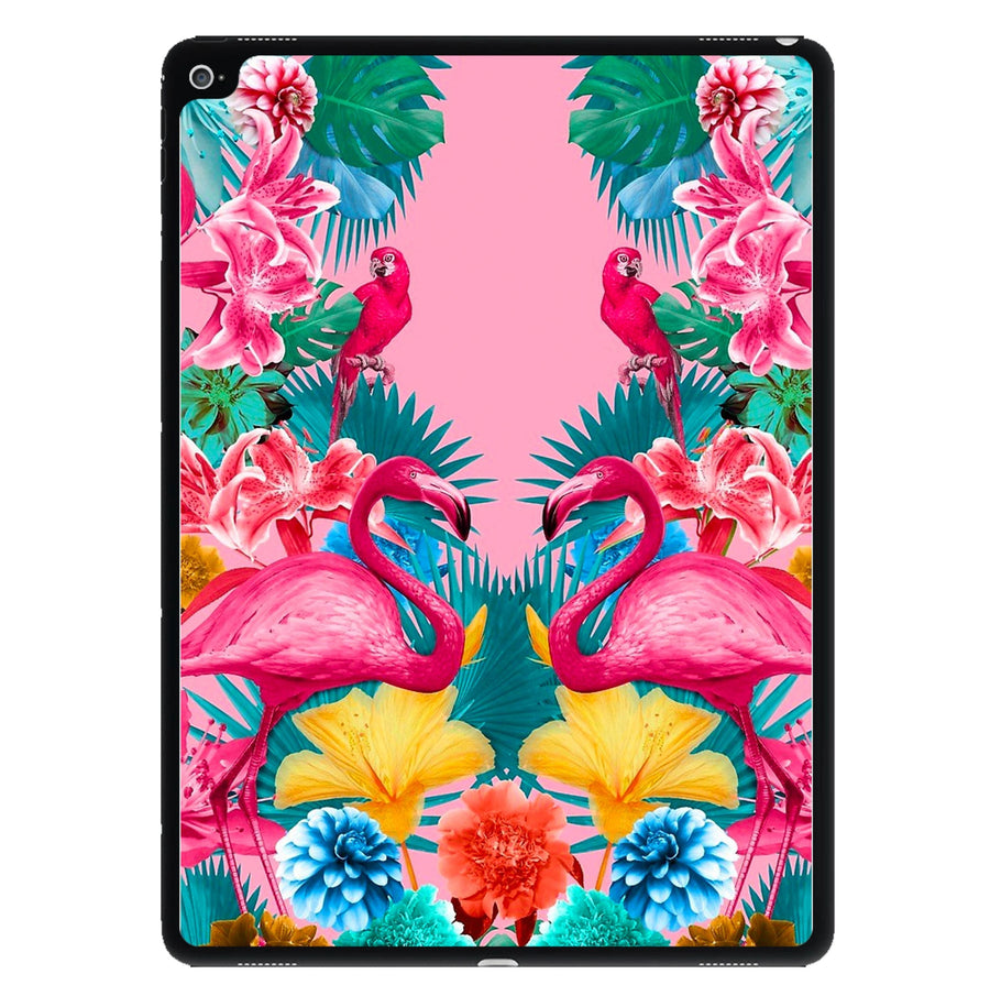 Flamingo and Tropical garden iPad Case