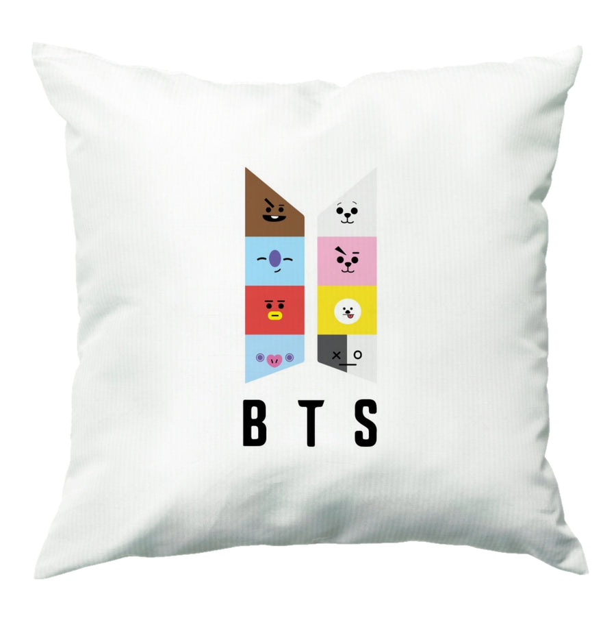 BT21 BTS Logo Cushion