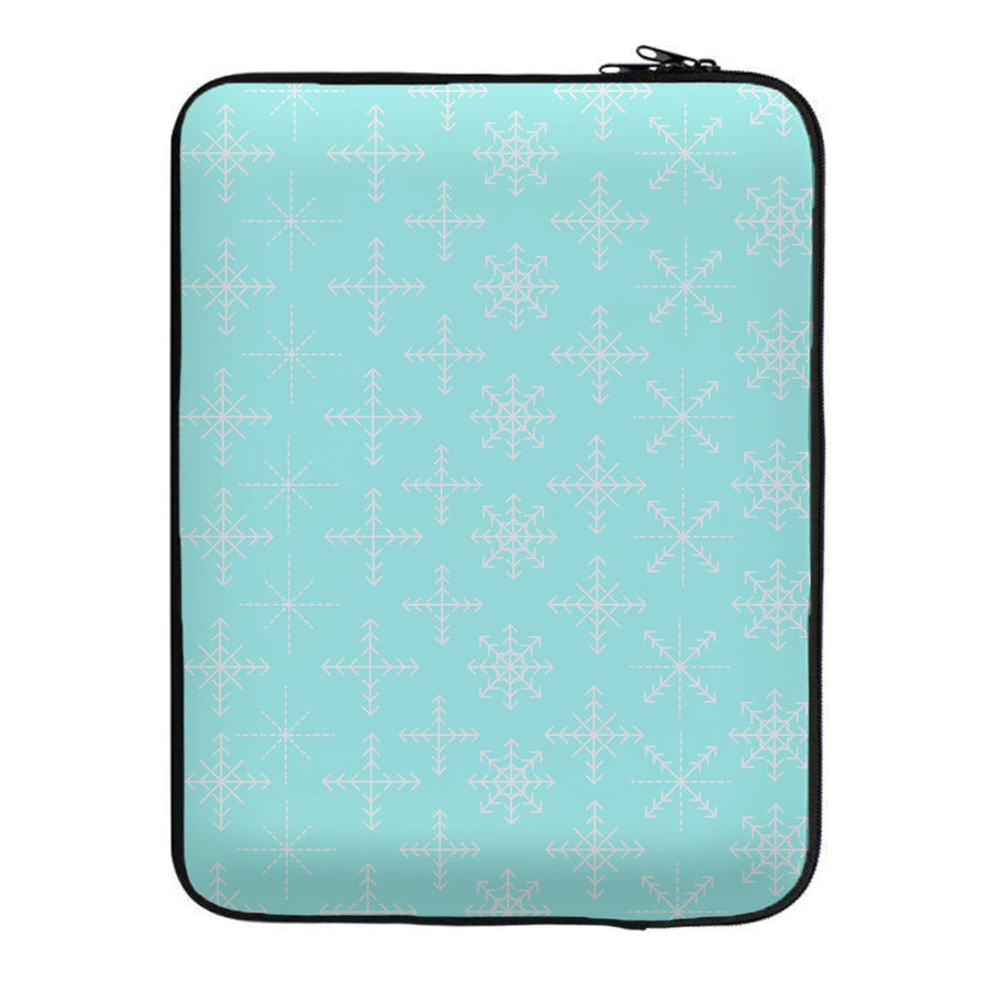 Snowflakes - Christmas Patterns Laptop Sleeve