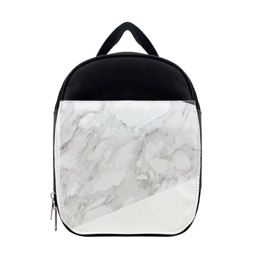 White, Black and Marble Pattern Lunchbox