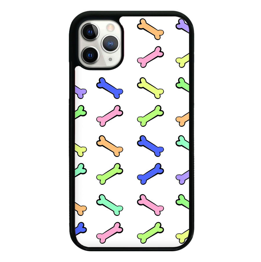 Multi colour bones - Dog Patterns Phone Case