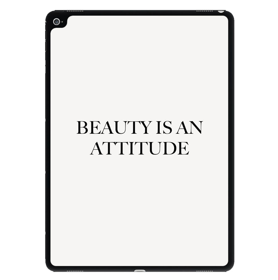 Beauty Is An Attitude - Clean Girl Aesthetic iPad Case