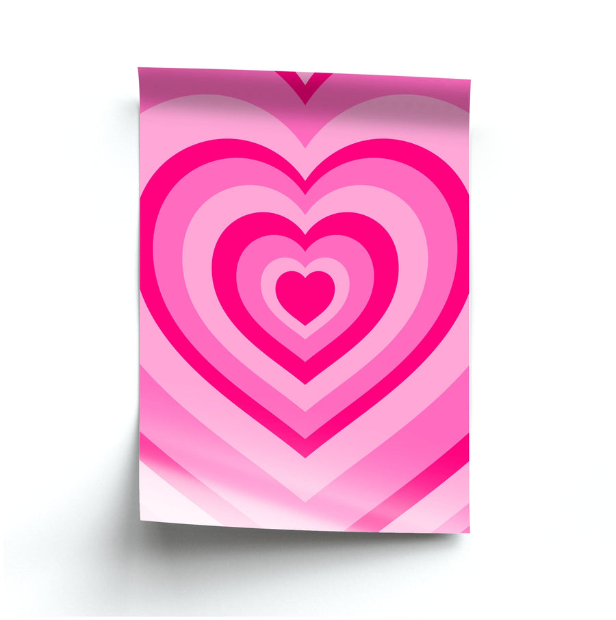 Pink - Colourful Hearts Poster