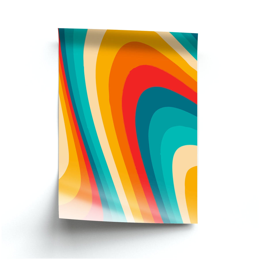 Rainbow Abstract Pattern Poster