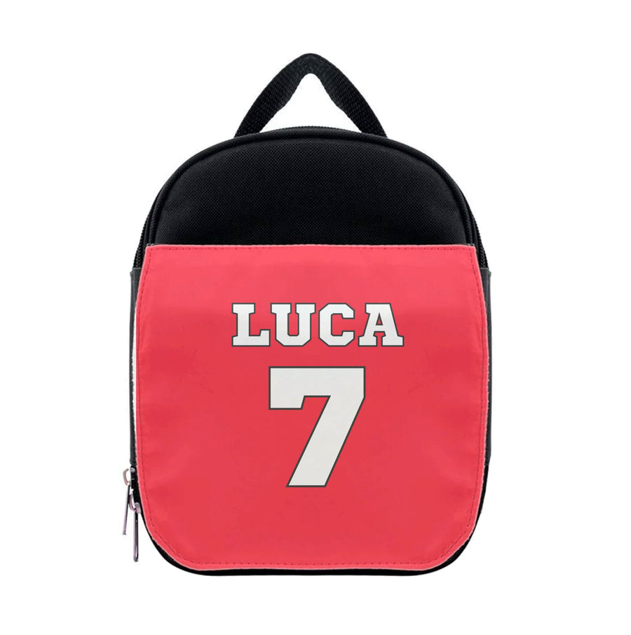Red - Personalised Football   Lunchbox