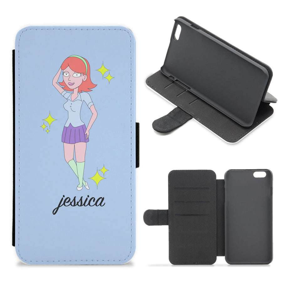 Jessica - Rick And Morty Flip / Wallet Phone Case