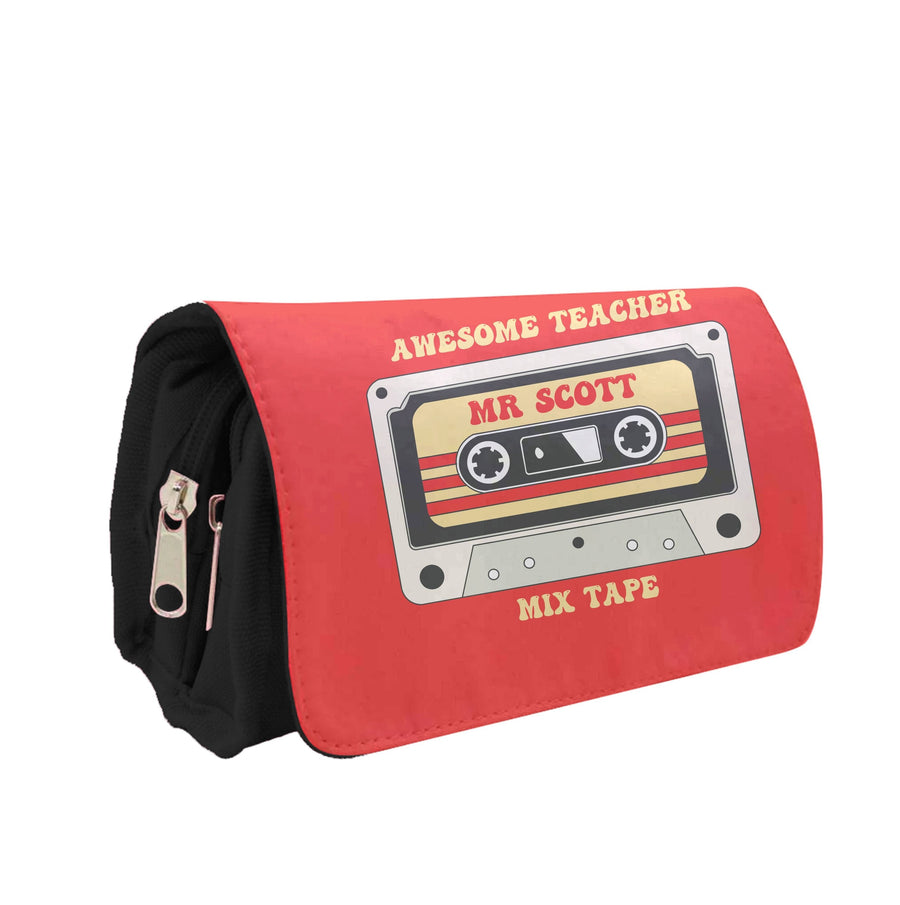 Awesome Teacher Mix Tape - Personalised Teachers Gift Pencil Case