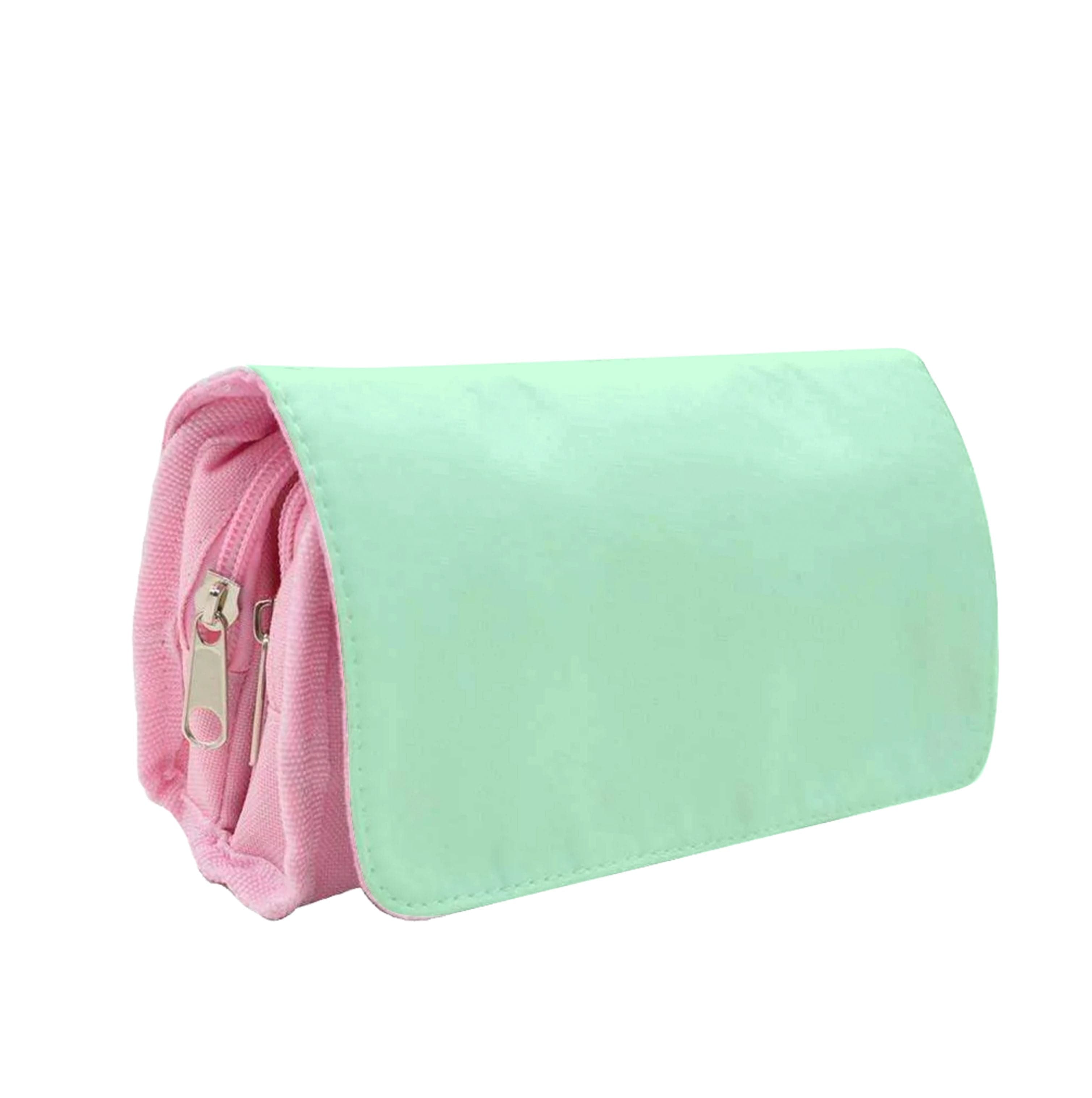 Back To Casics - Pretty Pastels - Plain Green Pencil Case