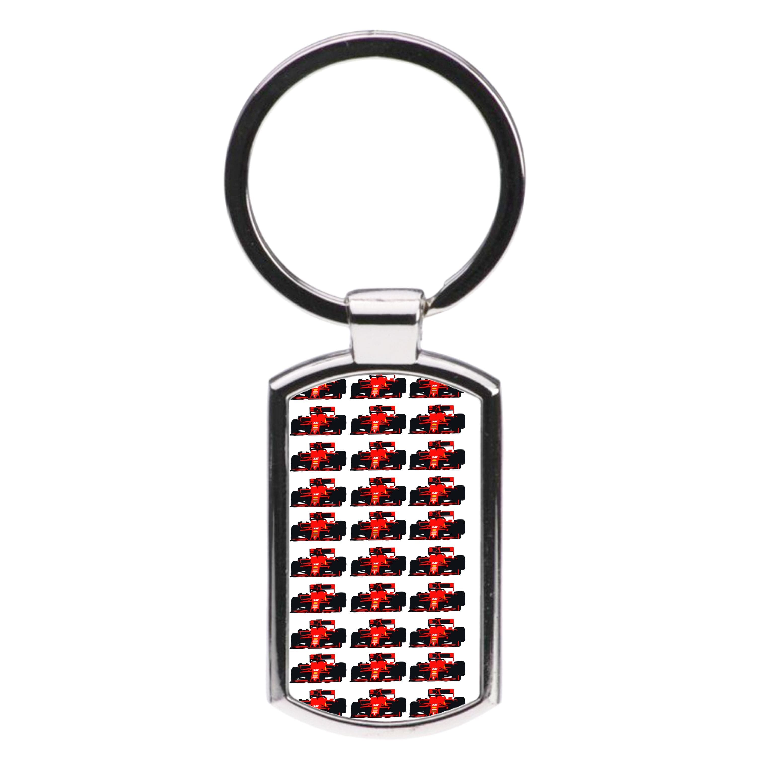 F1 Car Collage Luxury Keyring