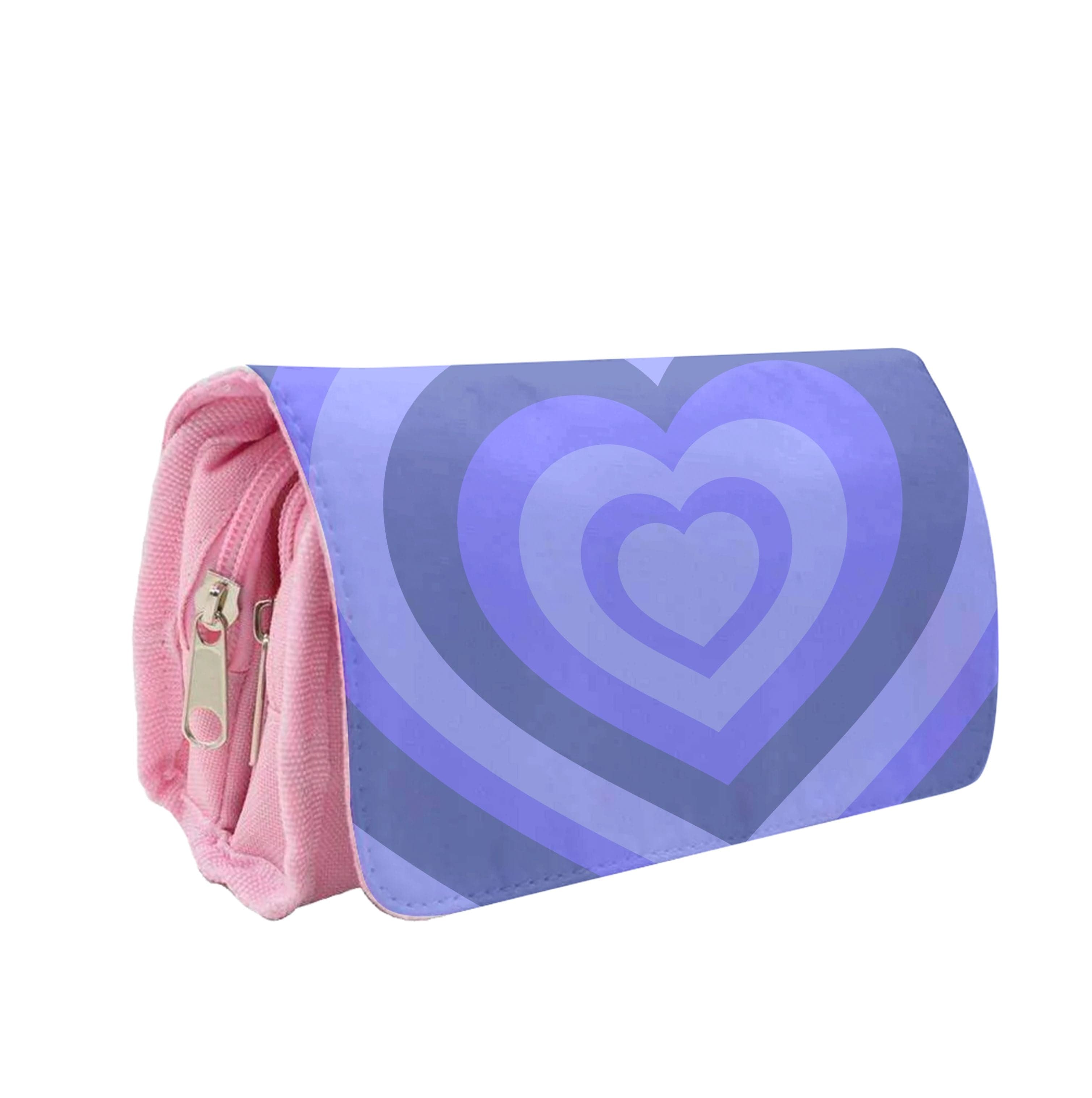 Blue - Colourful Hearts Pencil Case