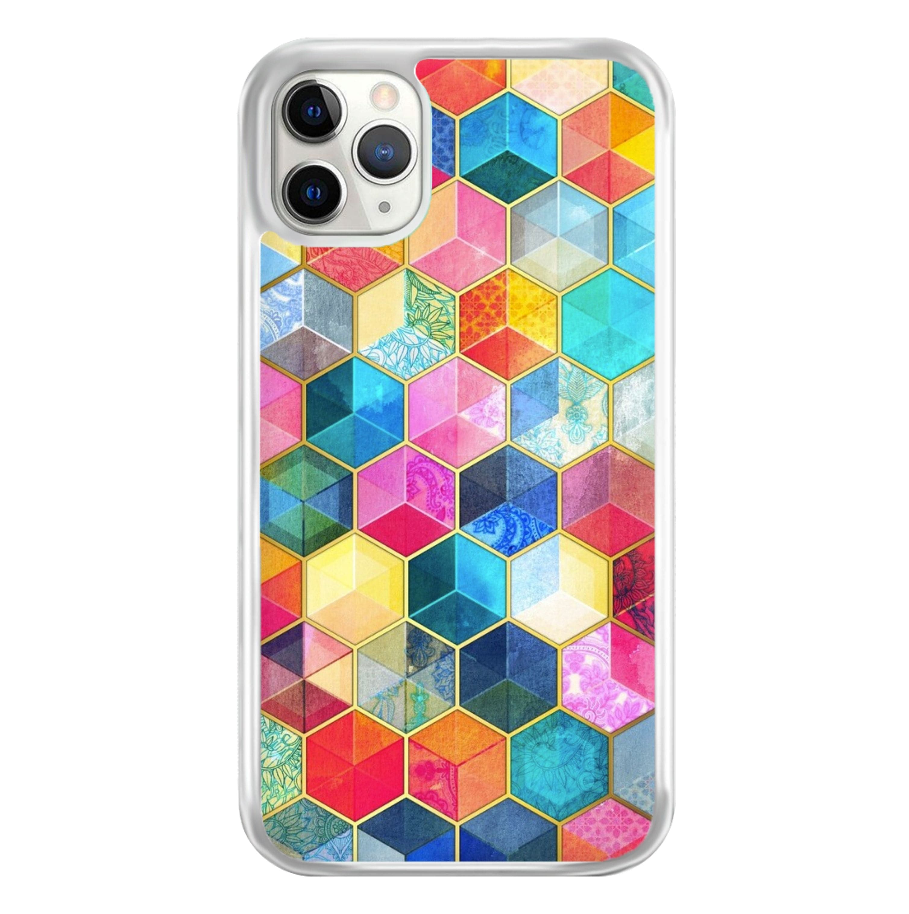 Colourful Honeycomb Pattern Phone Case