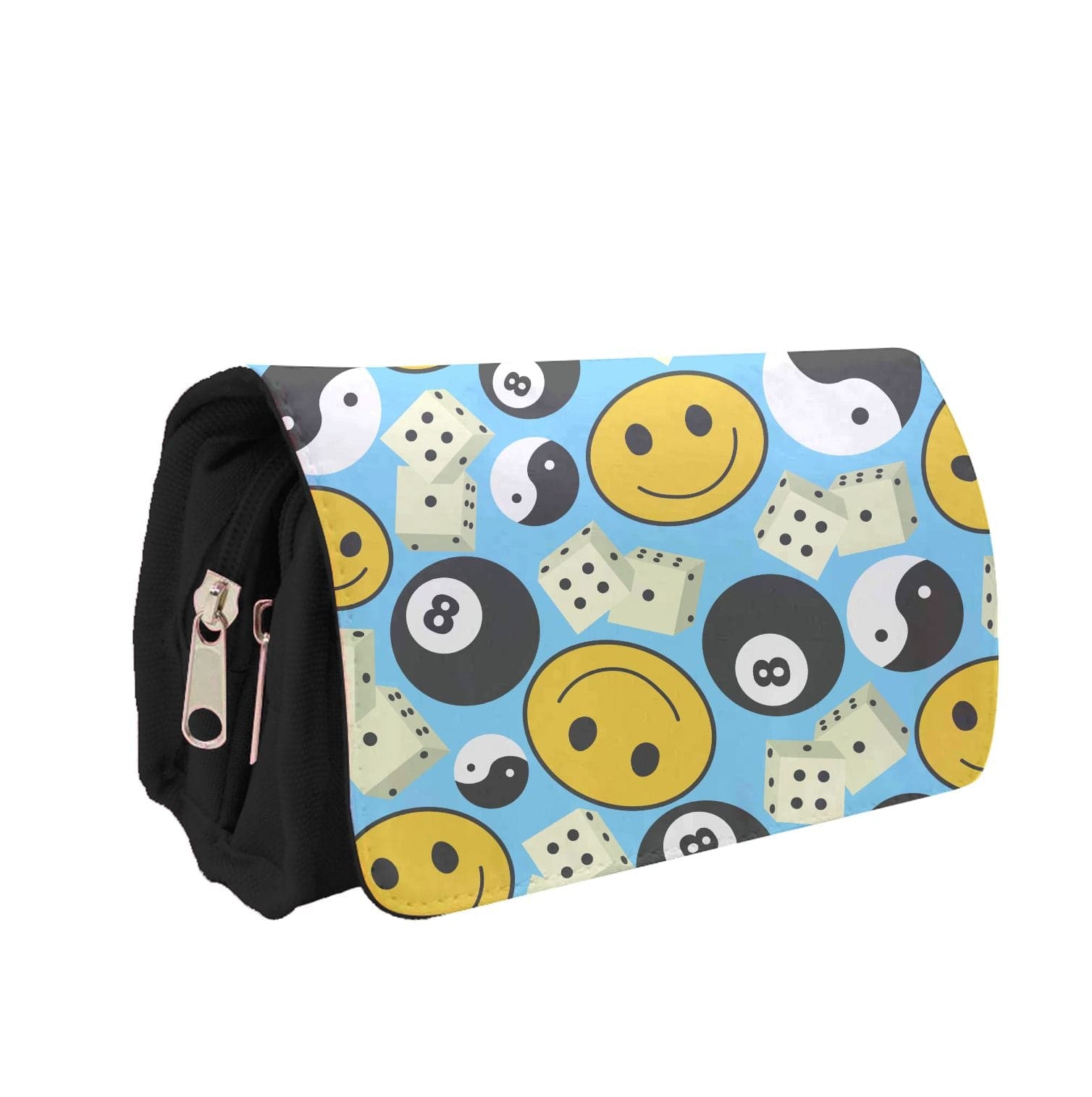 8 Ball Pattern - Skate Aesthetic  Pencil Case