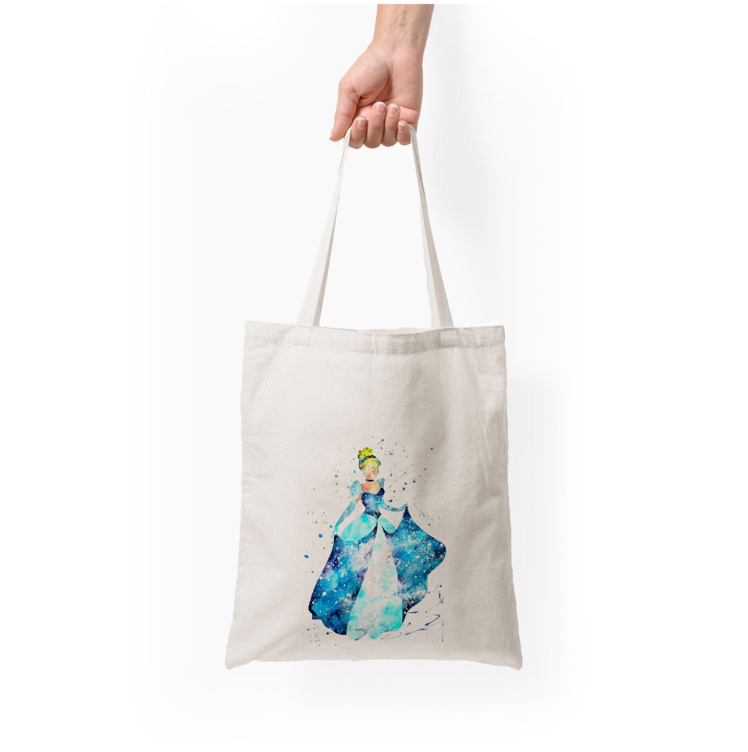 Watercolour Cinderella Fairytale Tote Bag