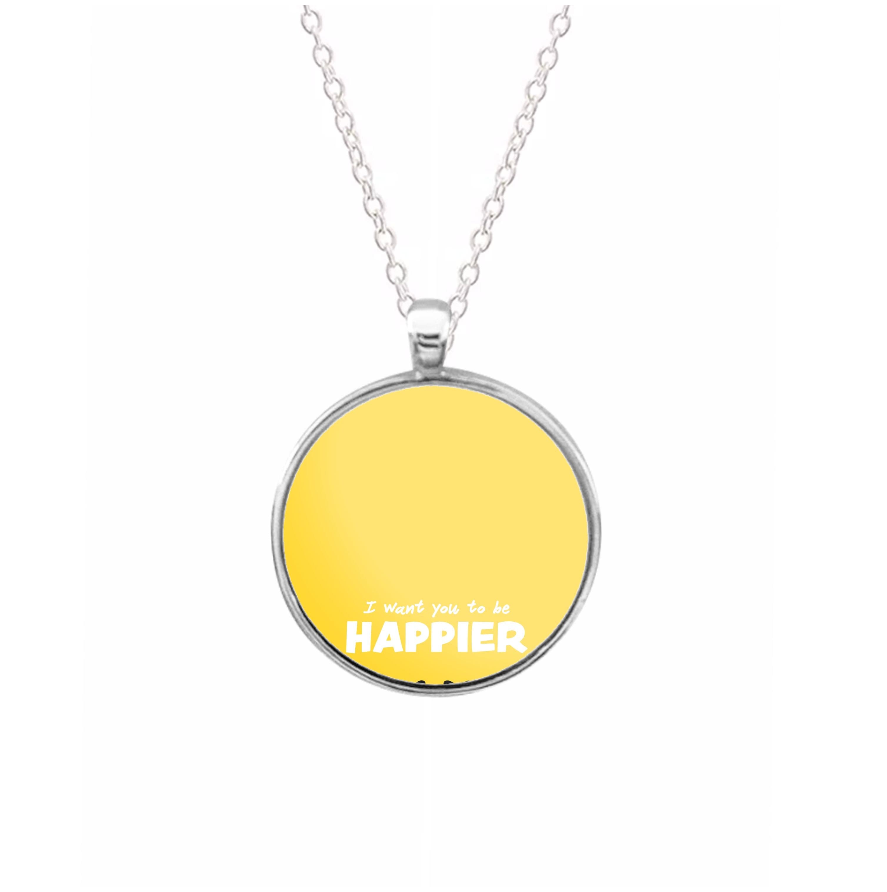 I Want You To Be Happier - White Helmet DJ Necklace