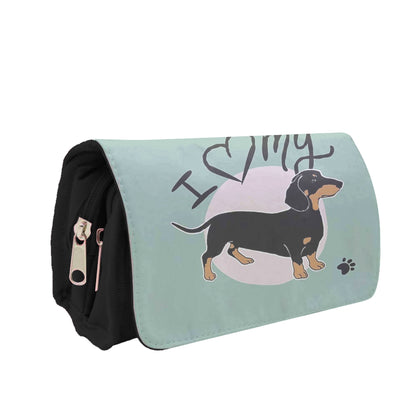 I Love My Dachshund Pencil Case