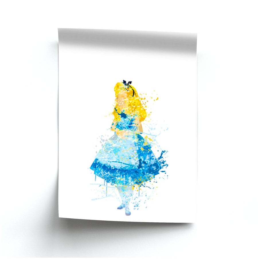 Watercolour Alice in Wonderland Disney Poster