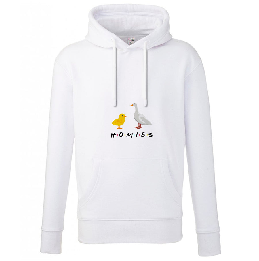 Homies Chick And Duck - Friends Hoodie