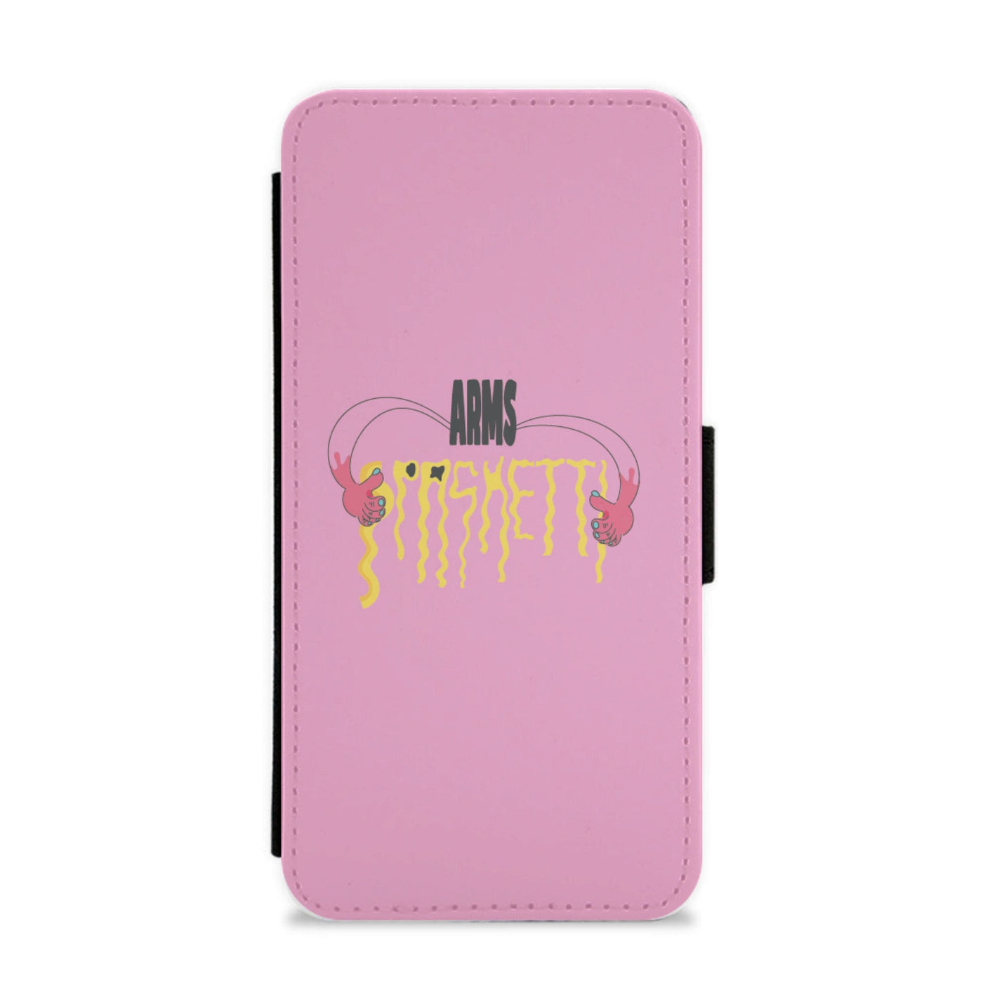 Arms Spaghetti - Pink Flip / Wallet Phone Case