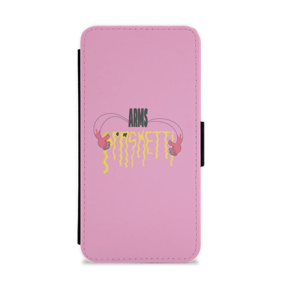 Arms Spaghetti - Pink Flip / Wallet Phone Case