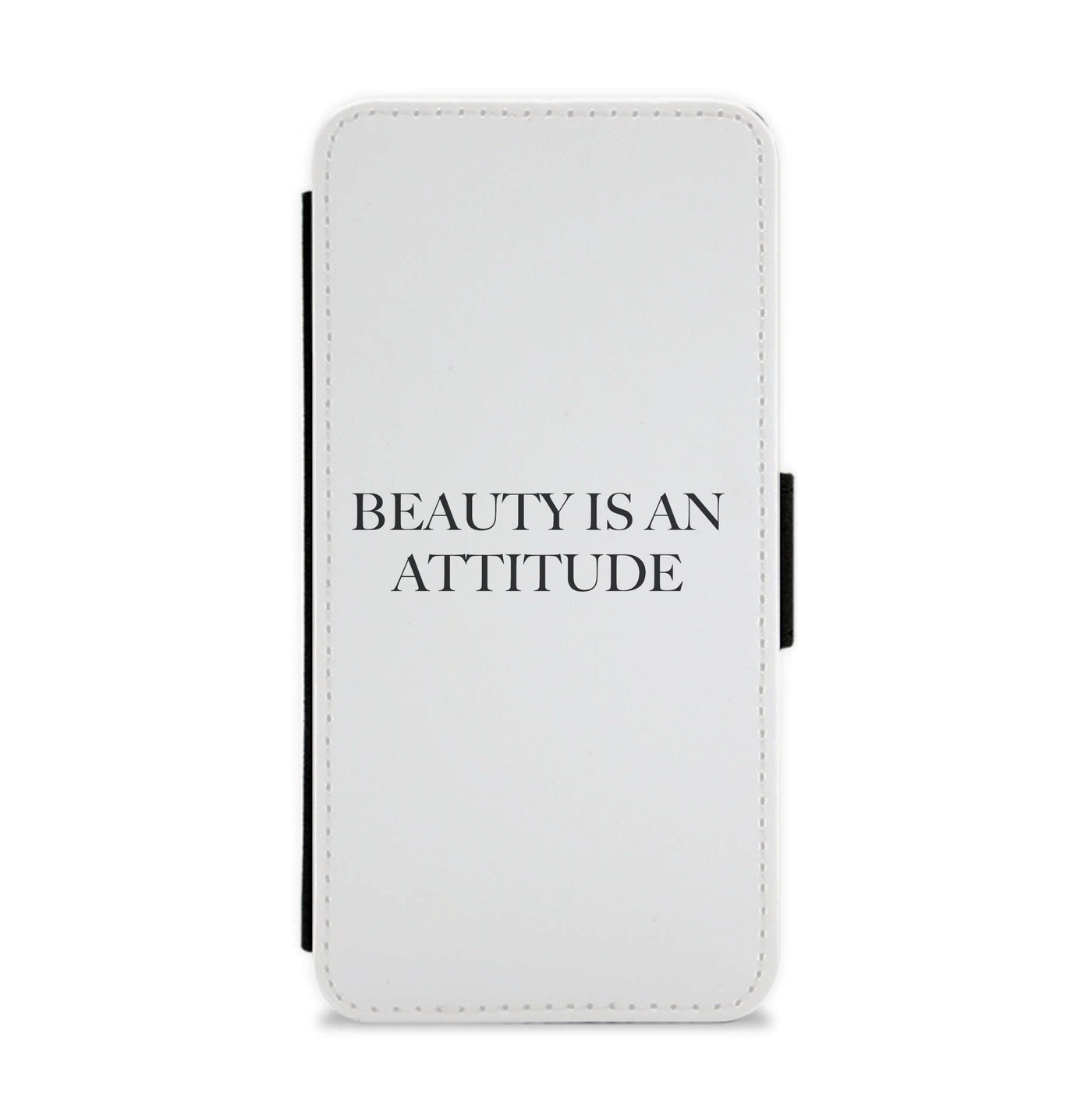 Beauty Is An Attitude - Clean Girl Aesthetic Flip / Wallet Phone Case