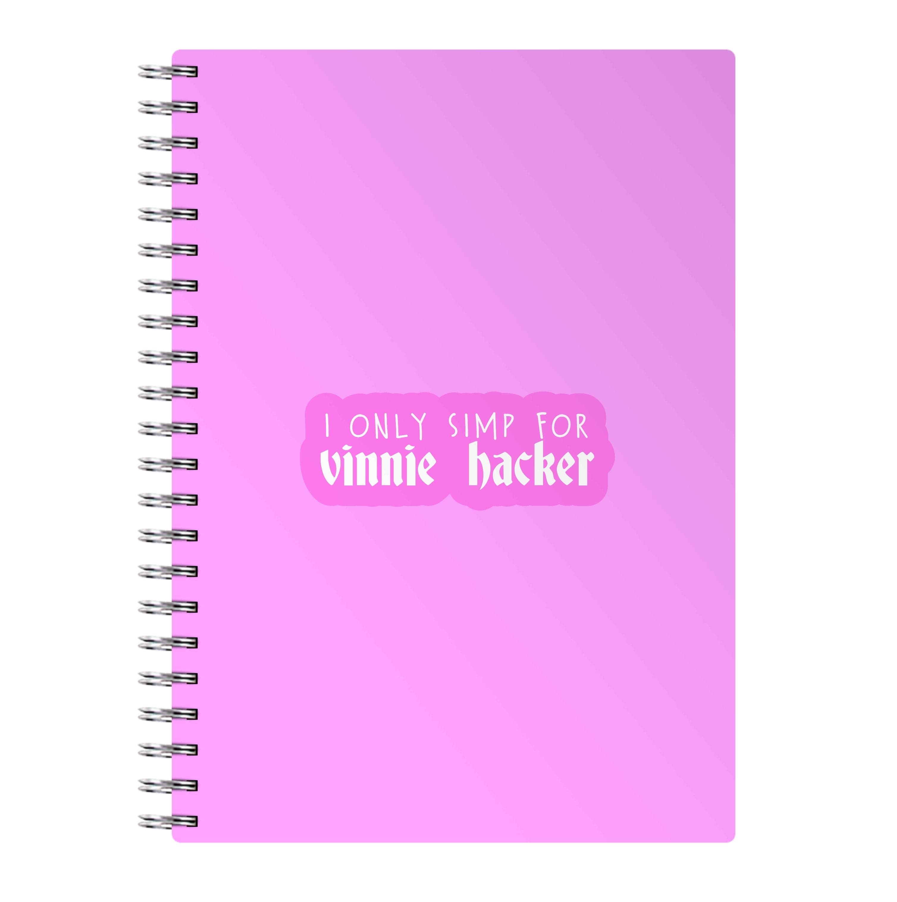 I Only Simp For Vinnie Notebook