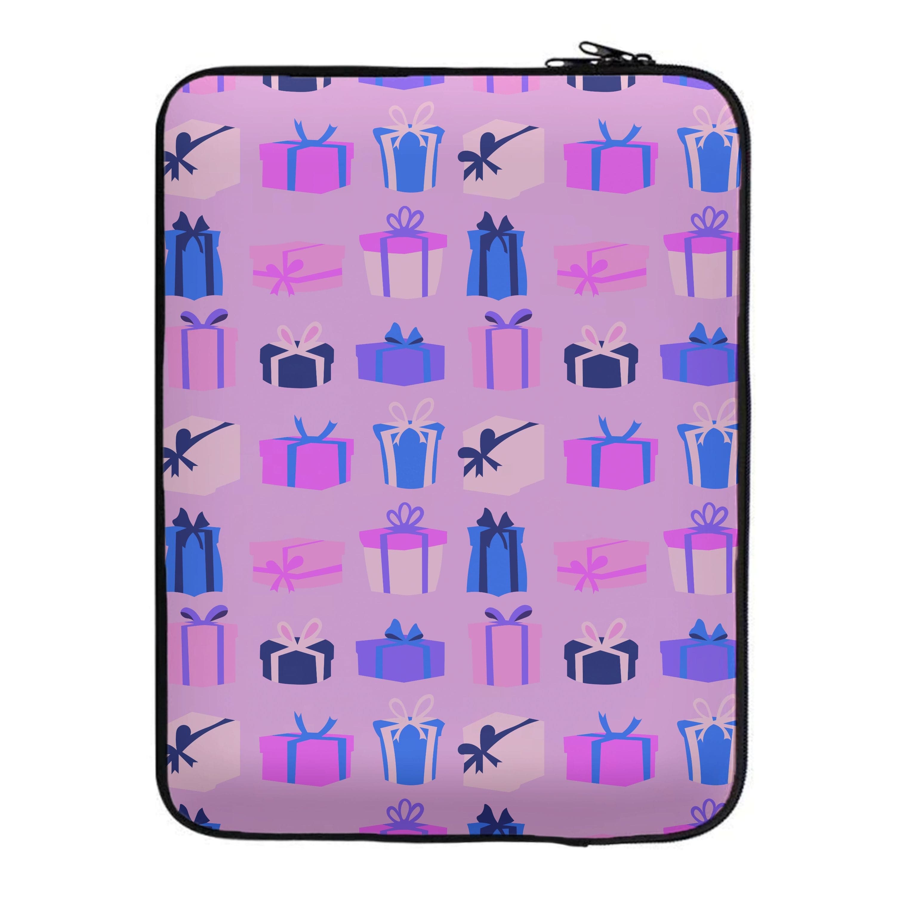 Pink Presents - Christmas Patterns Laptop Sleeve