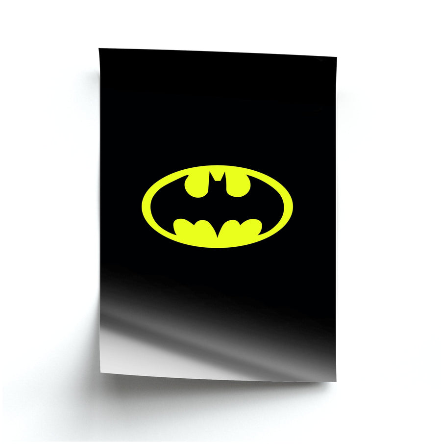 Black Batman Logo Poster