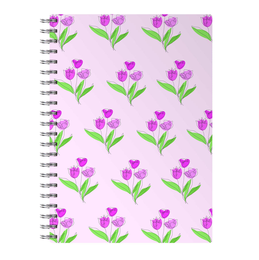 Pink Pattern - Floral Notebook