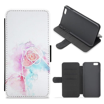 BTS Love Yourself Watercolour Painting Flip Wallet Phone Case