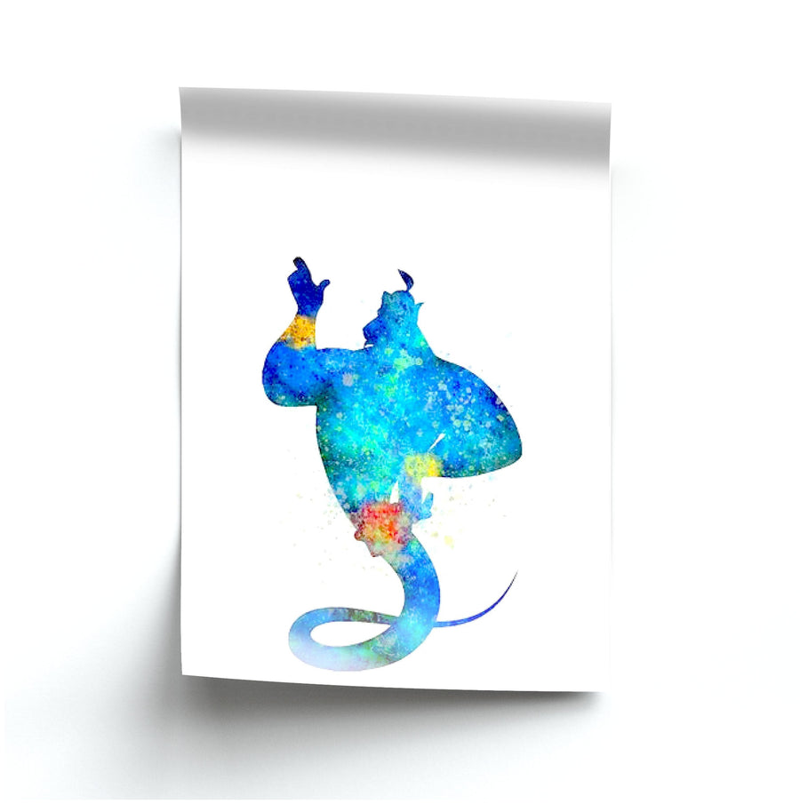Watercolour Aladdin Disney Poster