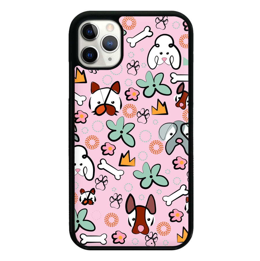 Bones and dogs - Dog Patterns Phone Case