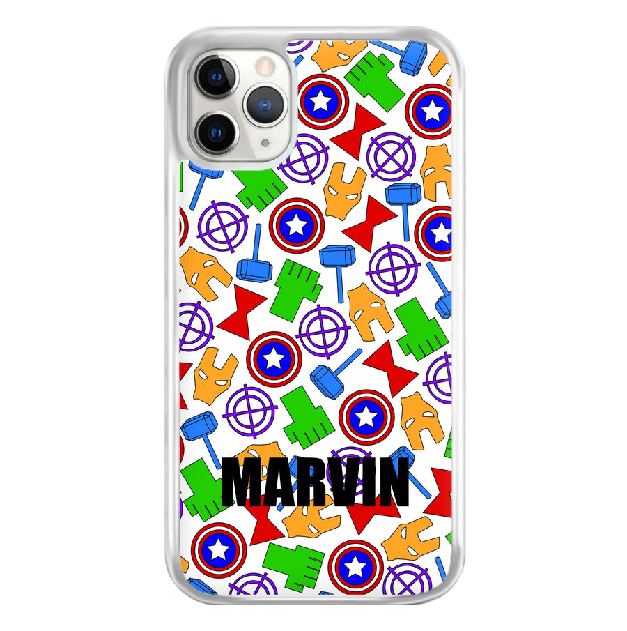 Icon Pattern - Personalised Marvel Phone Case
