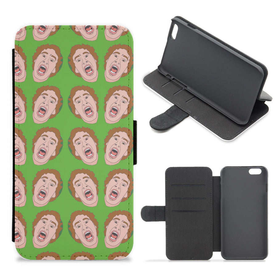 Buddy Face Pattern - Elf Flip / Wallet Phone Case