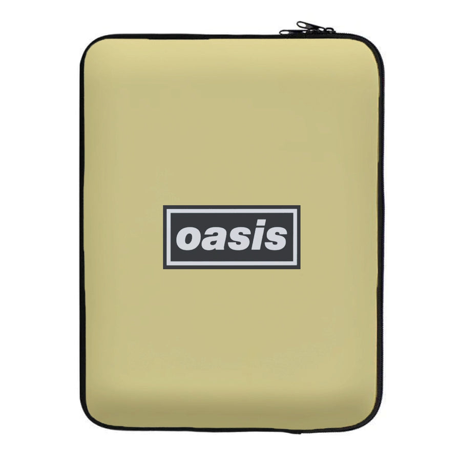 Band Name Yellow - Oasis Laptop Sleeve