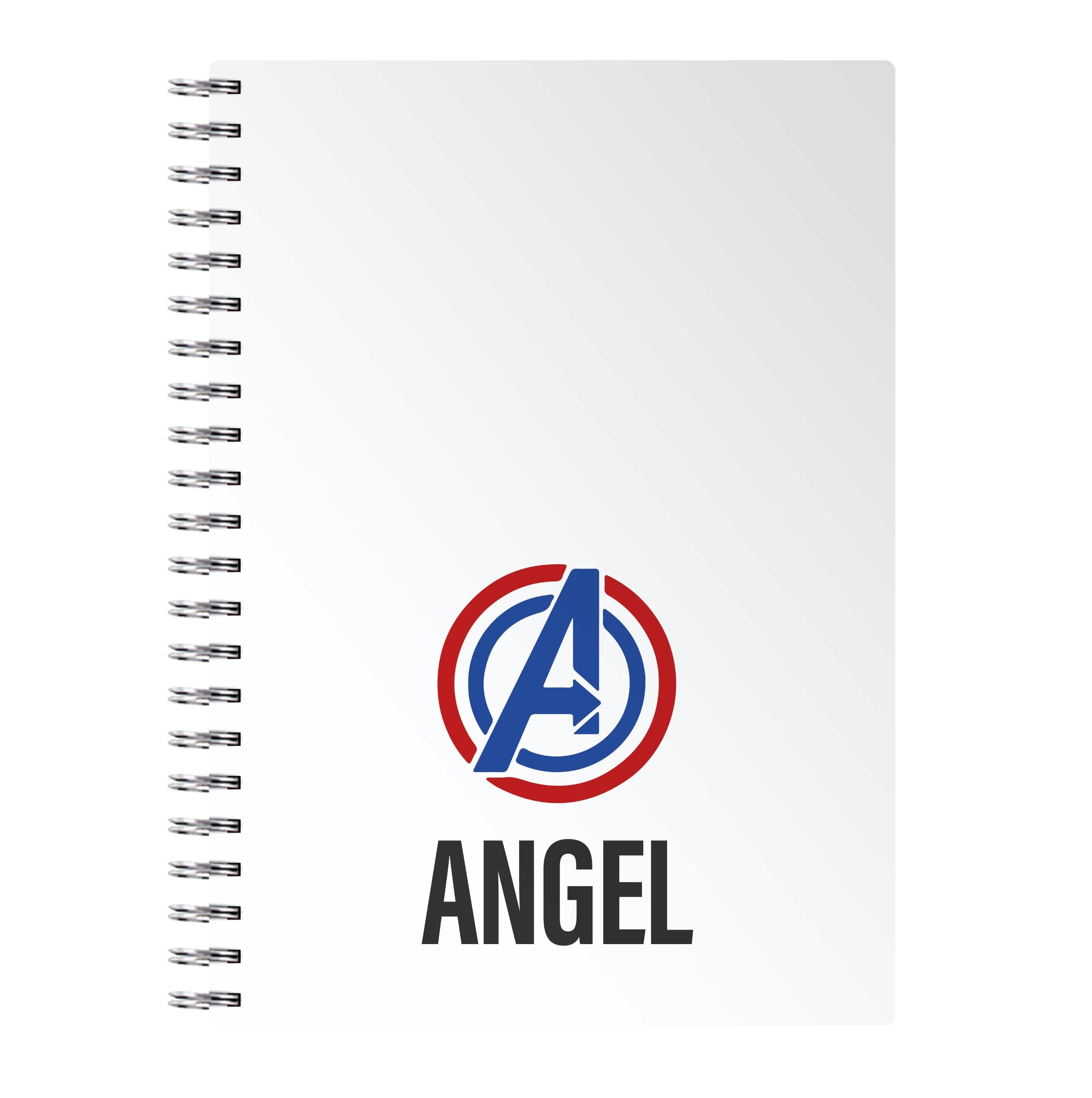 Superheroes Symbol - Personalised Superhero Comic Notebook