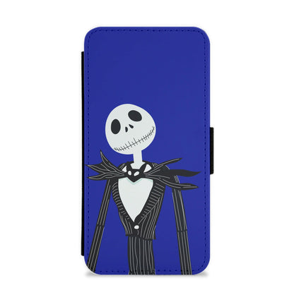 Jack Skellington Blue - TNBC Flip / Wallet Phone Case