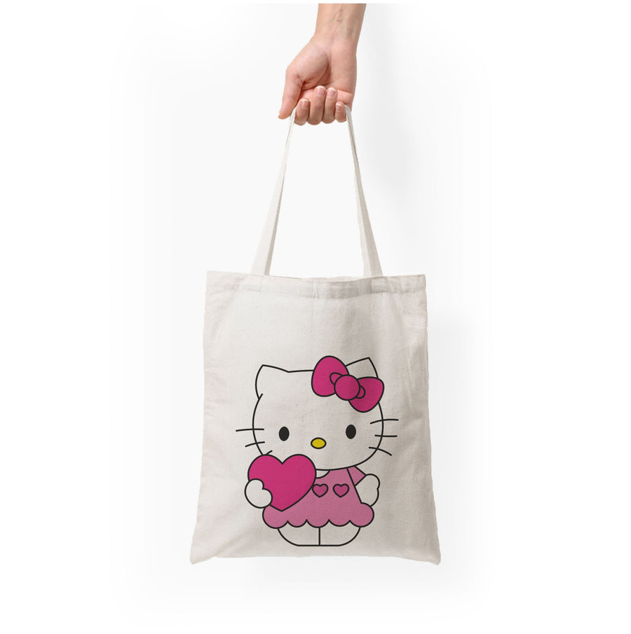 Love Heart - Hello Kitty Tote Bag