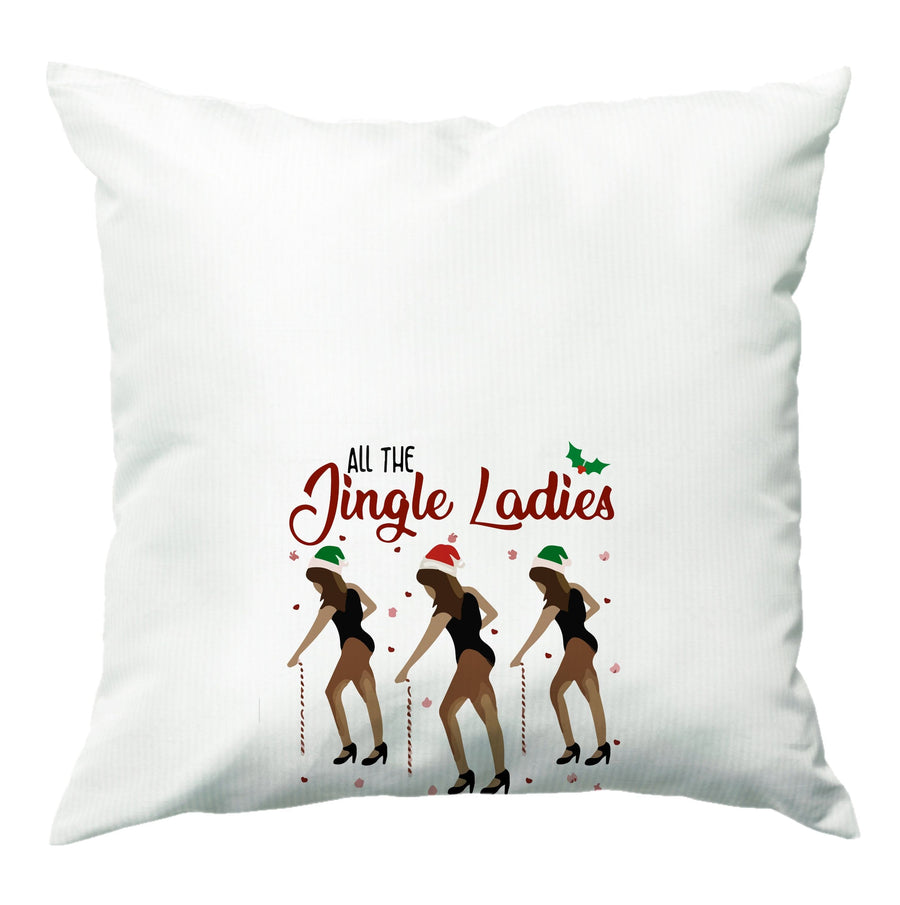 All the Jingle Ladies Beyonce - Christmas  Cushion