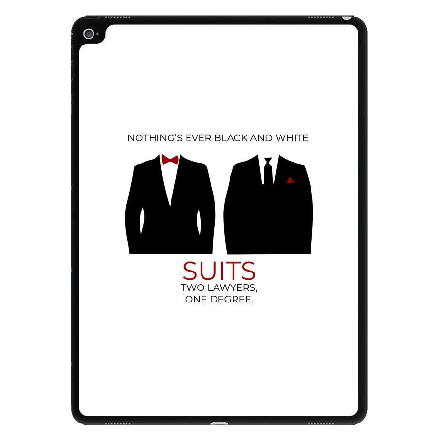 Nothings Ever Black And White - Suits iPad Case