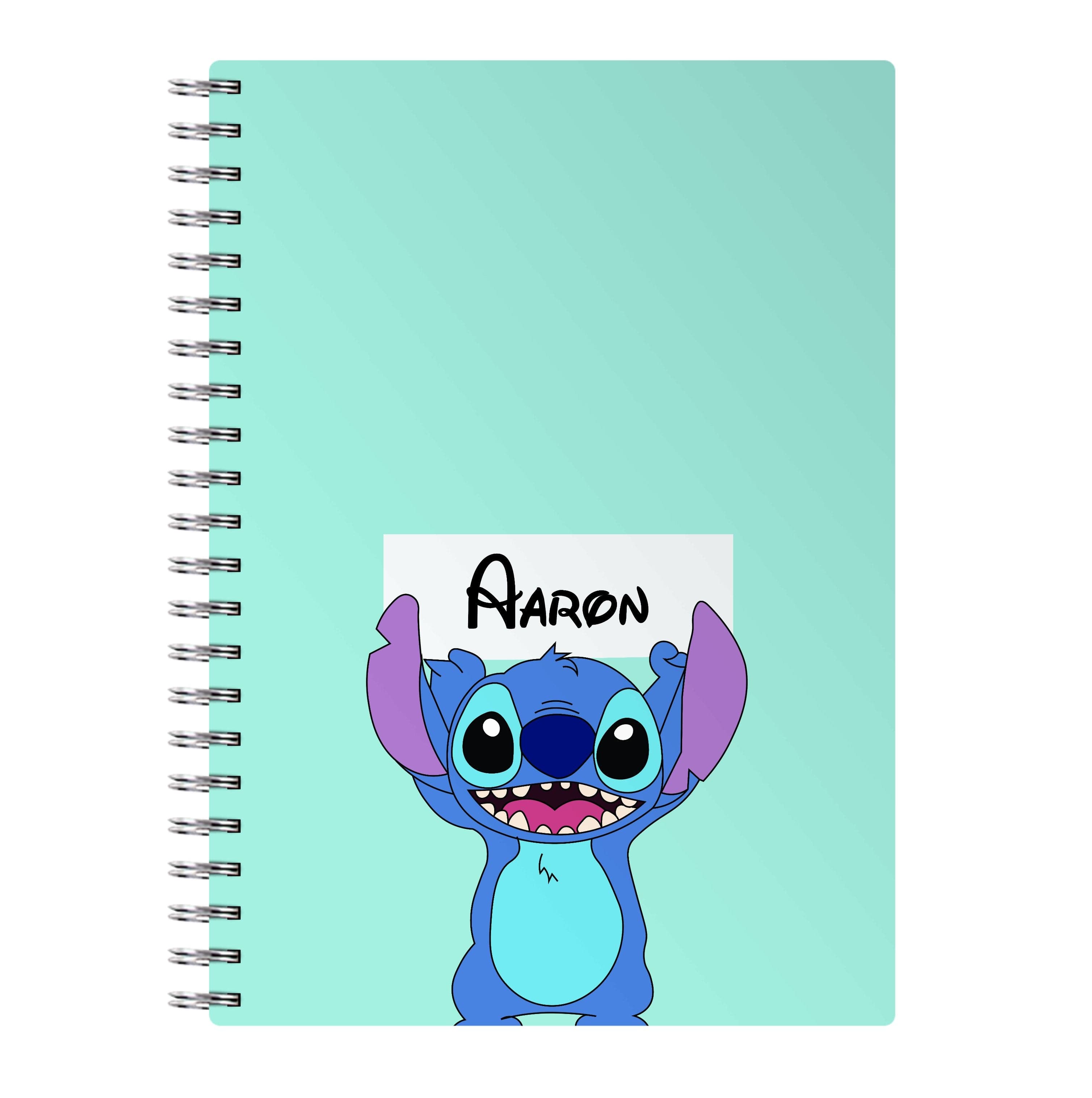 Standing Blue Alien - Personalised Disney Notebook