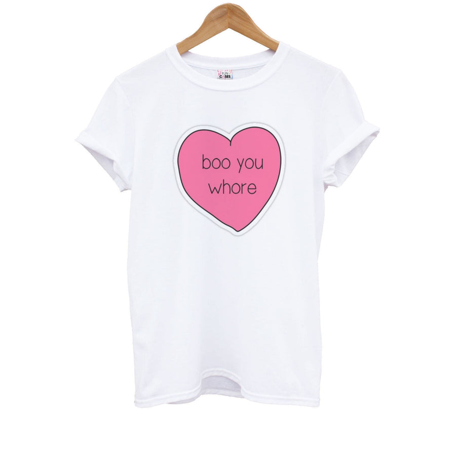 Boo You Whore - Heart - Mean Girls Kids T-Shirt