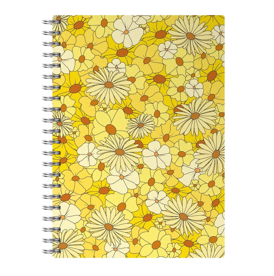 Yellow Flower Pattern - Mothers Day Notebook
